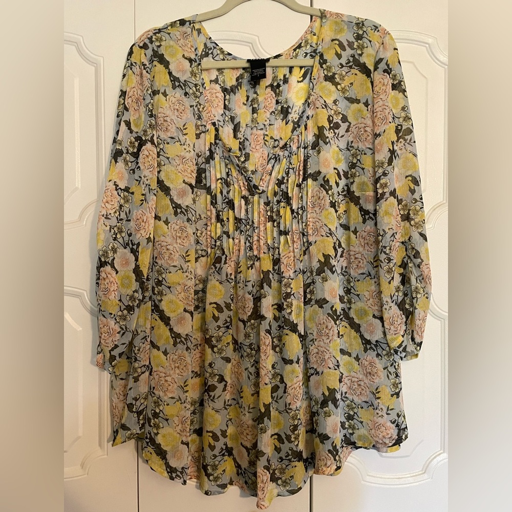 Chiffon Pintuck Blouse